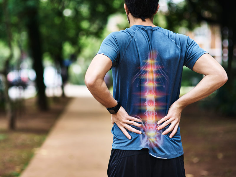 man with back pain